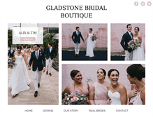 Tablet Screenshot of gladstonebridal.com.au